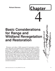4 Chapter Basic Considerations for Range and