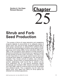 25 Chapter Shrub and Forb Seed Production