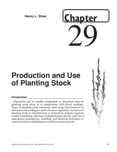 29 Chapter Production and Use of Planting Stock