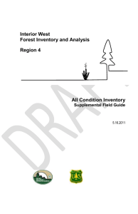 Interior West Forest Inventory and Analysis Region 4