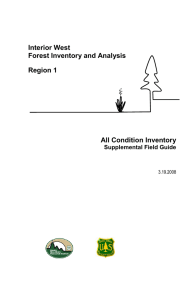 Interior West Forest Inventory and Analysis Region 1