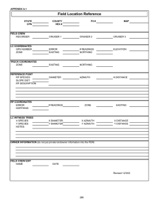 Field Location Reference