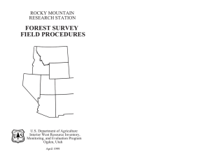 FOREST SURVEY FIELD PROCEDURES ROCKY MOUNTAIN RESEARCH STATION