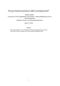 Do government purchases affect unemployment?