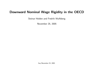 Downward Nominal Wage Rigidity in the OECD November 25, 2005