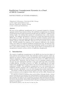 Equilibrium Unemployment Dynamics in a Panel of OECD Countries ∗