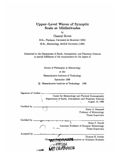 Upper-Level  Waves  of  Synoptic