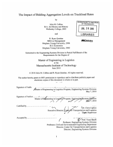 The  Impact of Bidding Aggregation  Levels  on... JUL LIBRARIES ARCHVES