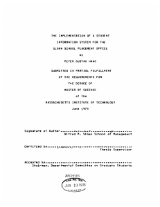 1975 Author...... Alfred  P. Sloan  School  of  Management