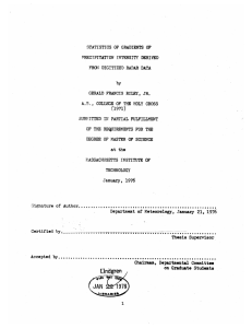 STATISTICS OF GRADIENTS OF INTENSITY FROM DIGITIZED RADAR GERALD FRANCIS RILEY,  JR.