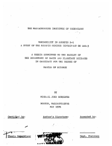 ,7,T MASSACHUSETTS VARIABILITY  IN  SCORPIO  X-1 BY