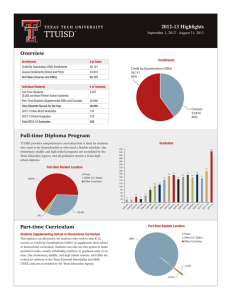 2012-13 Highlights Overview Full-time Diploma Program September 1, 2012 - August 31, 2013