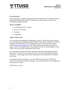 After registration is complete and the proctor has been approved,... Kindergarten Mathematics Credit by Examination to assess mastery over the... To the Parent(s):