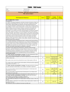 Lesson &amp; Textbook Bloom's TEKS Requirement (Elementary)