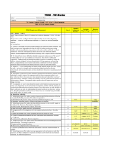 Lesson &amp; Textbook Bloom's TEKS Requirement (Elementary)