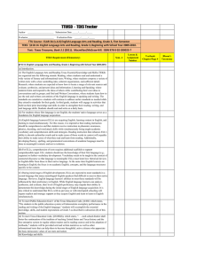 TTUISD  -  TEKS Tracker