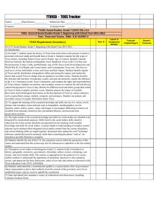 TTUISD  -  TEKS Tracker