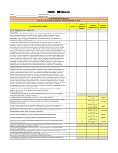 Lesson &amp; Textbook Bloom's TEKS Requirement (Middle)