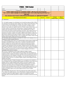 TTUISD  -  TEKS Tracker