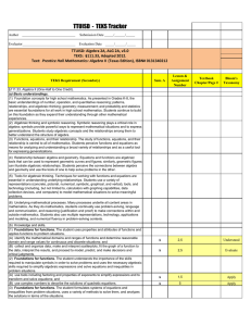 TTUISD  -  TEKS Tracker