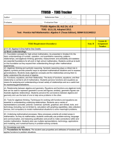 TTUISD  -  TEKS Tracker