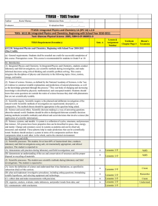 TTUISD  -  TEKS Tracker