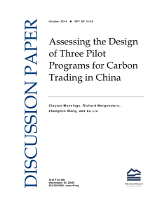 Assessing the Design of Three Pilot Programs for Carbon