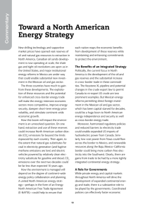 Toward a North American Energy Strategy Commentary