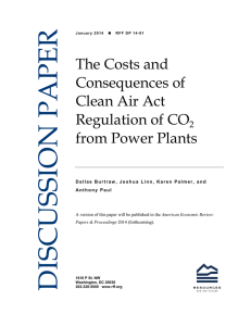 The Costs and Consequences of Clean Air Act