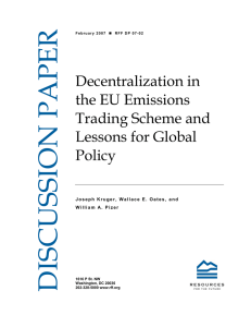 Decentralization in the EU Emissions Trading Scheme and