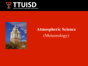 Atmospheric Science (Meteorology)