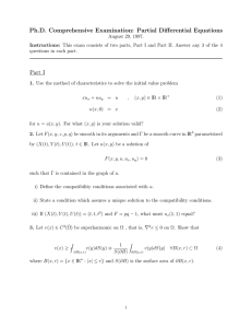 Ph.D. Comprehensive Examination: Partial Differential Equations