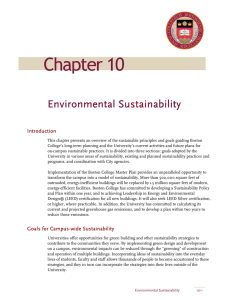 Chapter 10 Environmental Sustainability Introduction