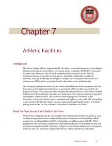 Chapter 7 Athletic Facilities Introduction