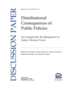 Distributional Consequences of Public Policies