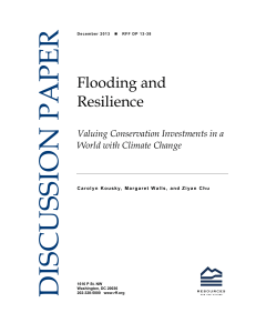 DISCUSSION PAPER Flooding and Resilience