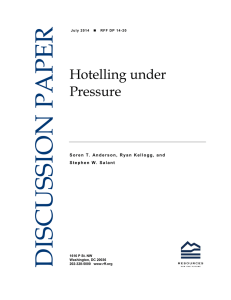 Hotelling under Pressure