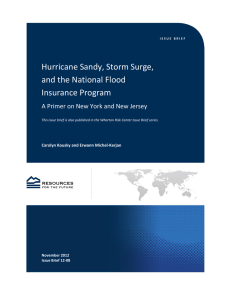 Hurricane Sandy, Storm Surge, and the National Flood Insurance Program