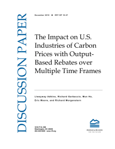 The Impact on U.S. Industries of Carbon Prices with Output-