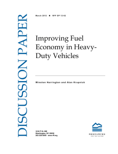 DISCUSSION PAPER Improving Fuel Economy in Heavy-