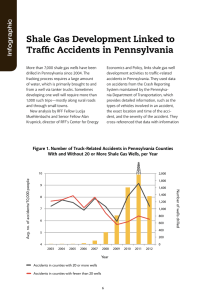 Shale Gas Development Linked to Traffic Accidents in Pennsylvania Infographic