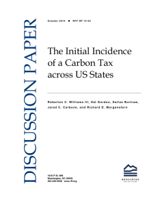 The Initial Incidence of a Carbon Tax across US States