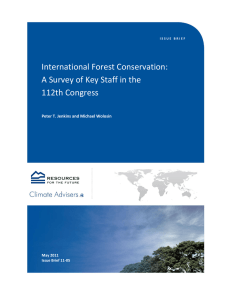 International Forest Conservation: A Survey of Key Staff in the 112th Congress