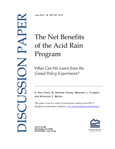 The Net Benefits of the Acid Rain Program