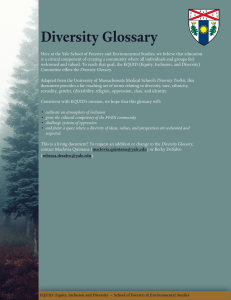 Diversity Glossary
