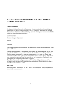 HVTT12 - ROLLING RESISTANCE FOR  TRUCKS ON AC