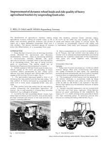 Improvement of dynamic wheel loads and ride quality of heavy