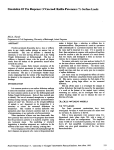 Simulation Of The Response Of Cracked Flexible Pavements To Surface... M.S.A.  Hardy