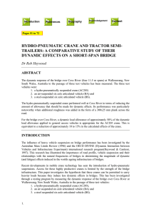 HYDRO-PNEUMATIC CRANE AND TRACTOR SEMI- TRAILERS: A COMPARATIVE STUDY OF THEIR