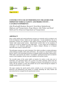 CONSTRUCTIVE USE OF PERFORMANCE MEASURES FOR CANADIAN EXPERIENCE